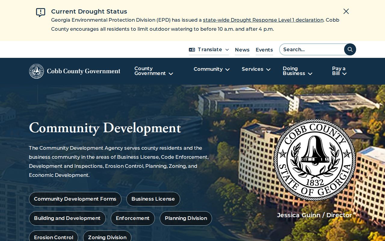 Cobb County neighbors community development address resources